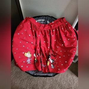 Unique vintage x peanuts print skirt